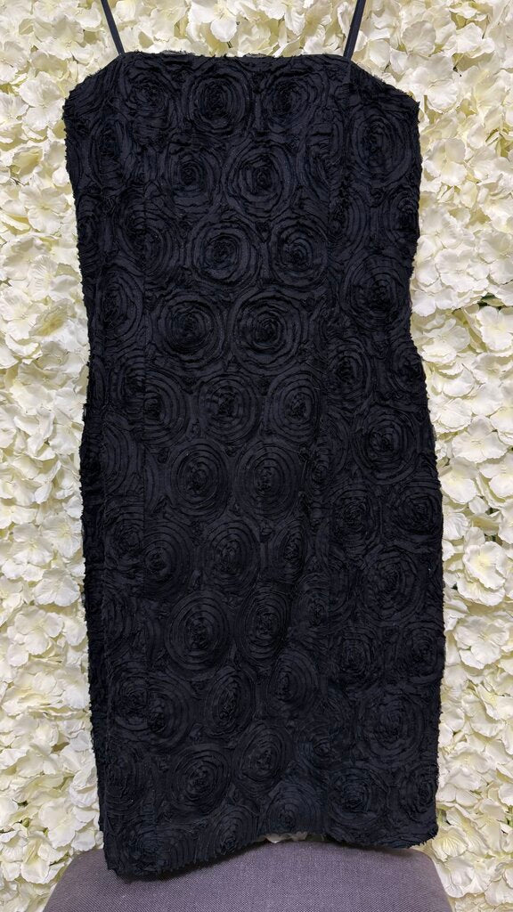 black rose mini dress