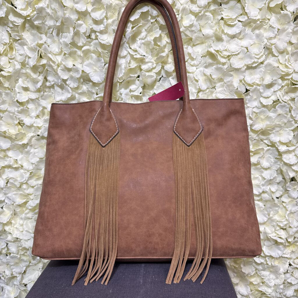 Western Leather Fringe Purse