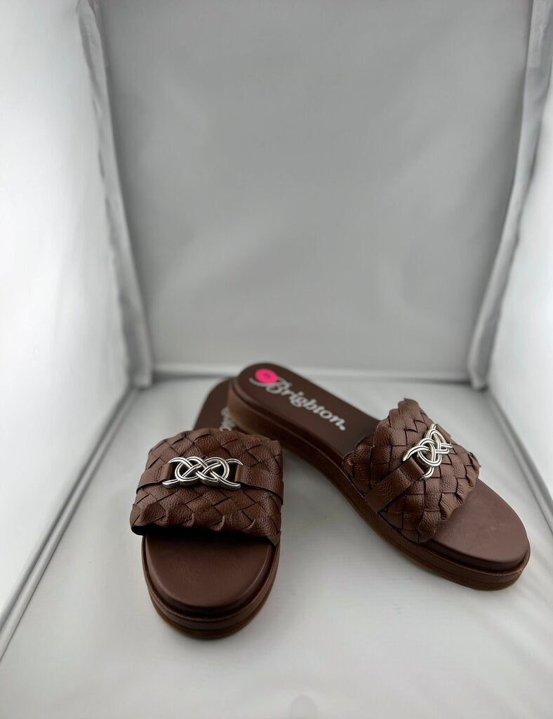 brown sandal flats