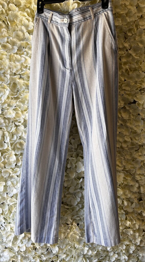 blue white stripe pants