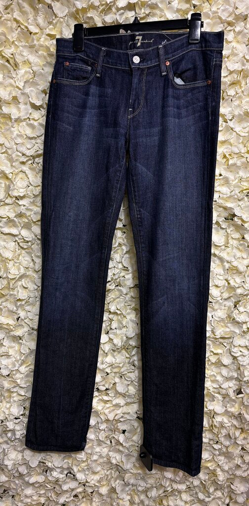 dark blue straight leg jean