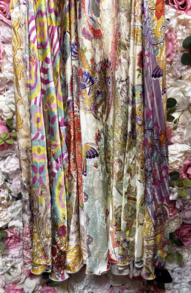 multicolor sleeveless dress