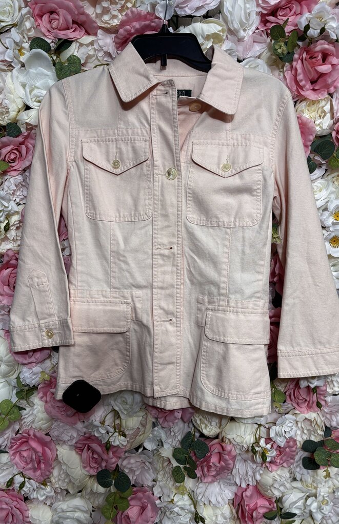 pink denim jacket