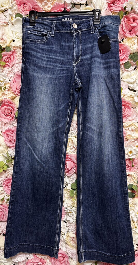dark blue trouser perfect rise jean