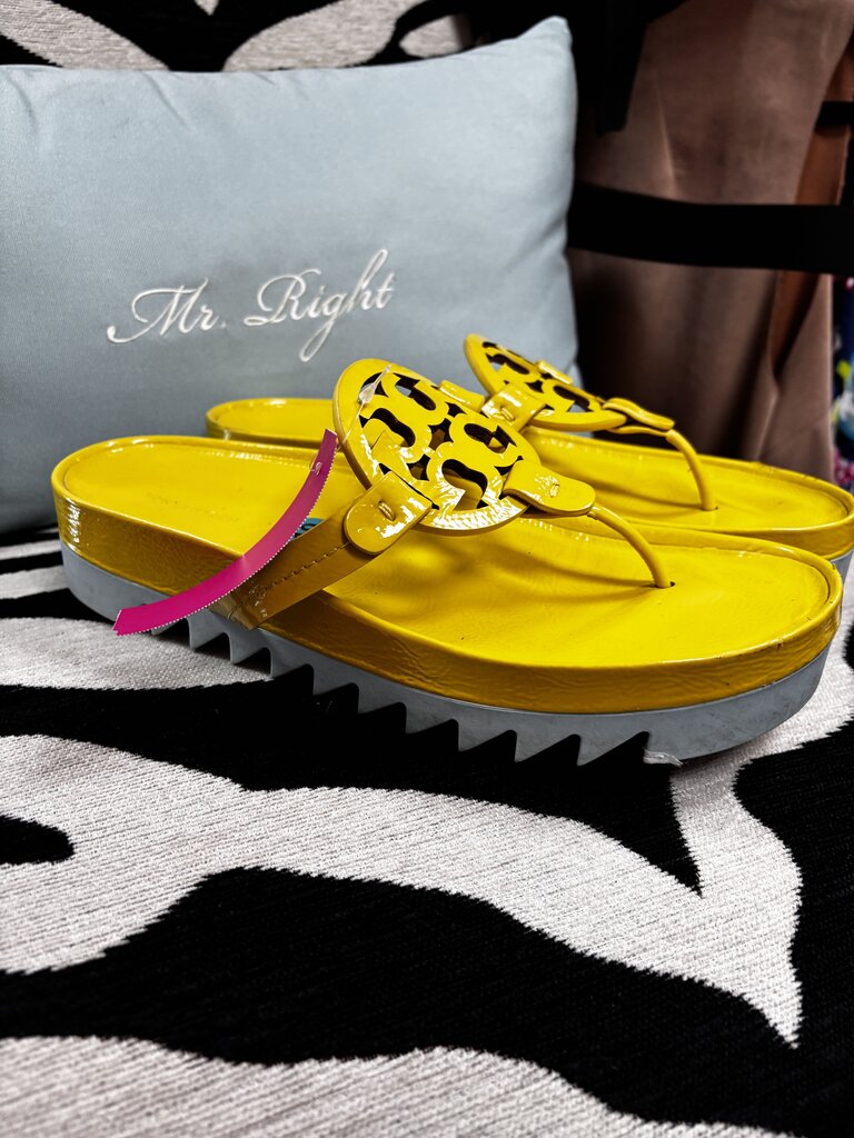 yellow blue sandal