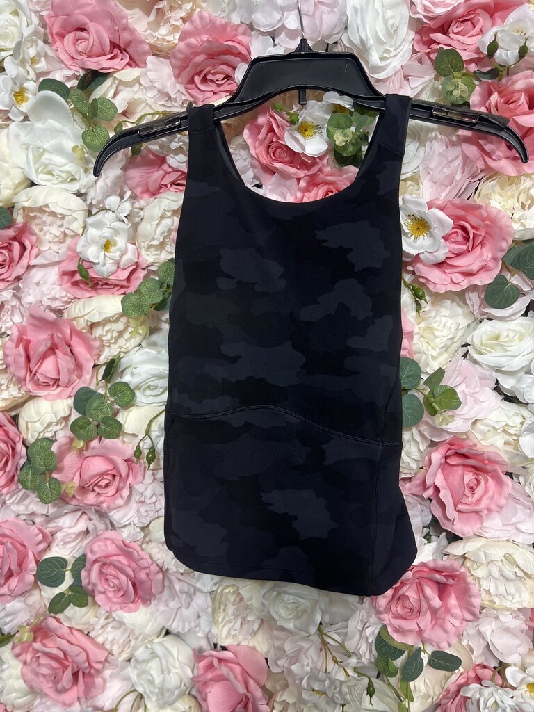 deadstock black camo cross back tank active top