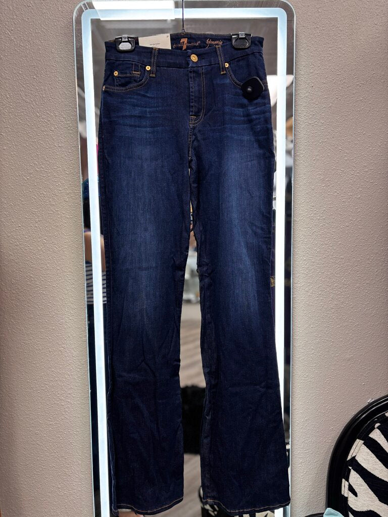 blue jean fitted bootcut