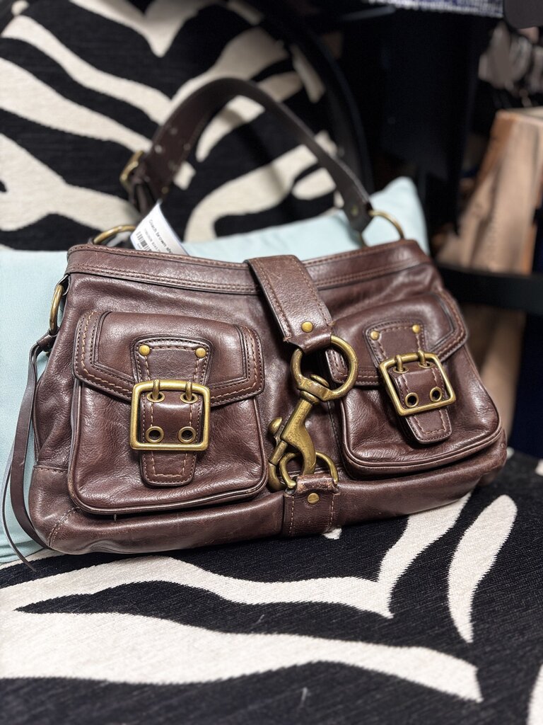 brown shoulder purse
